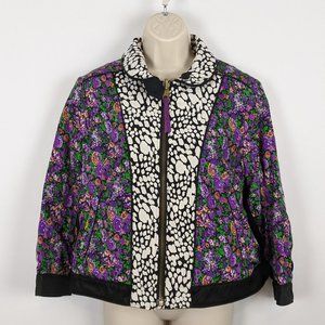 Coach Military Blouson Reversible Jacket Floral